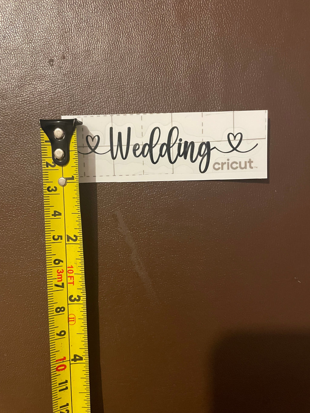 Black Vinyl Wedding Decal