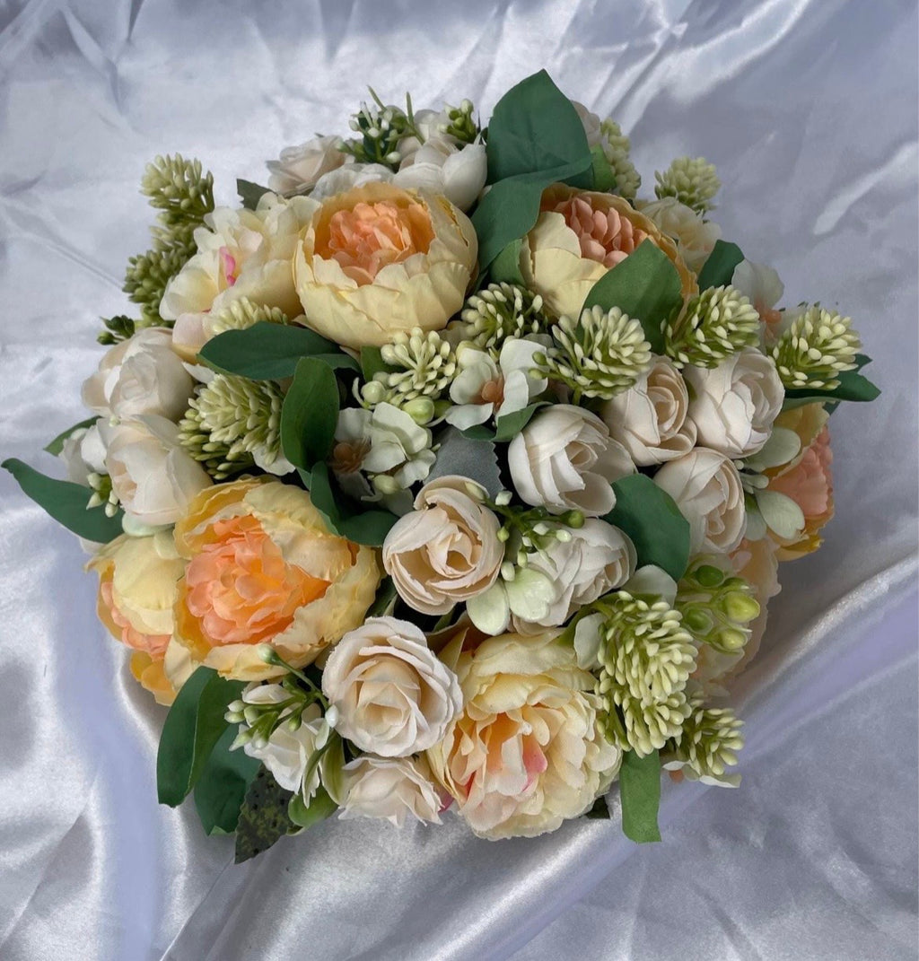 Shades of Yellow Artificial wedding flowers / aisle floor displays / table display -
