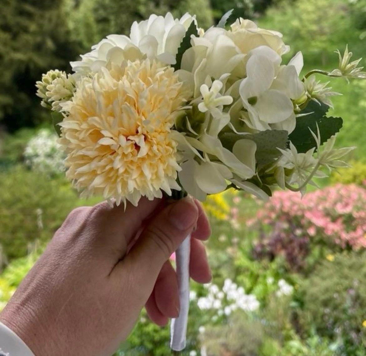 Lemon Artificial Flower Wedding Bouquet