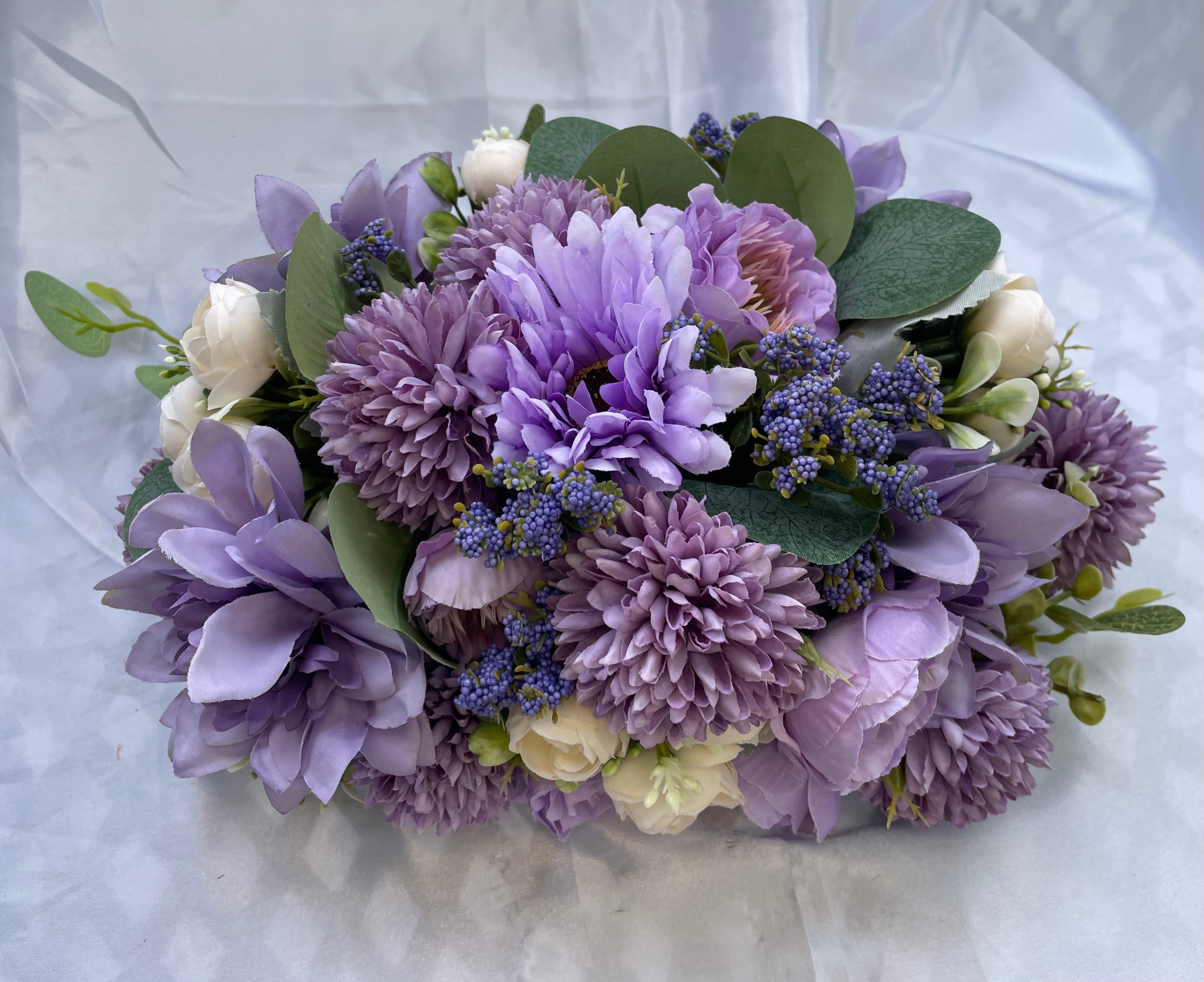 Purple / Lilac Flower Floor Aisle Arrangement