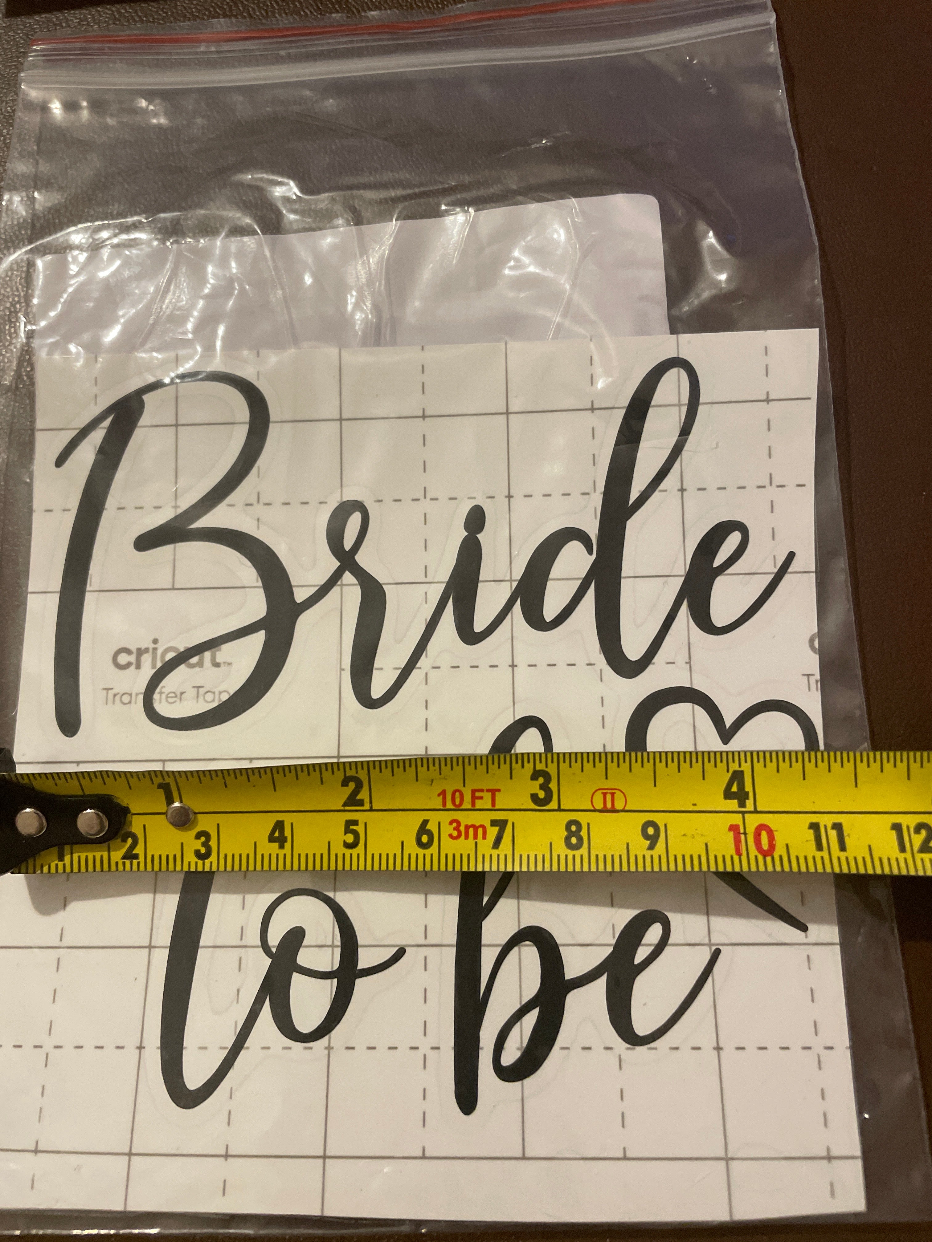 Black Bride To Be Decal