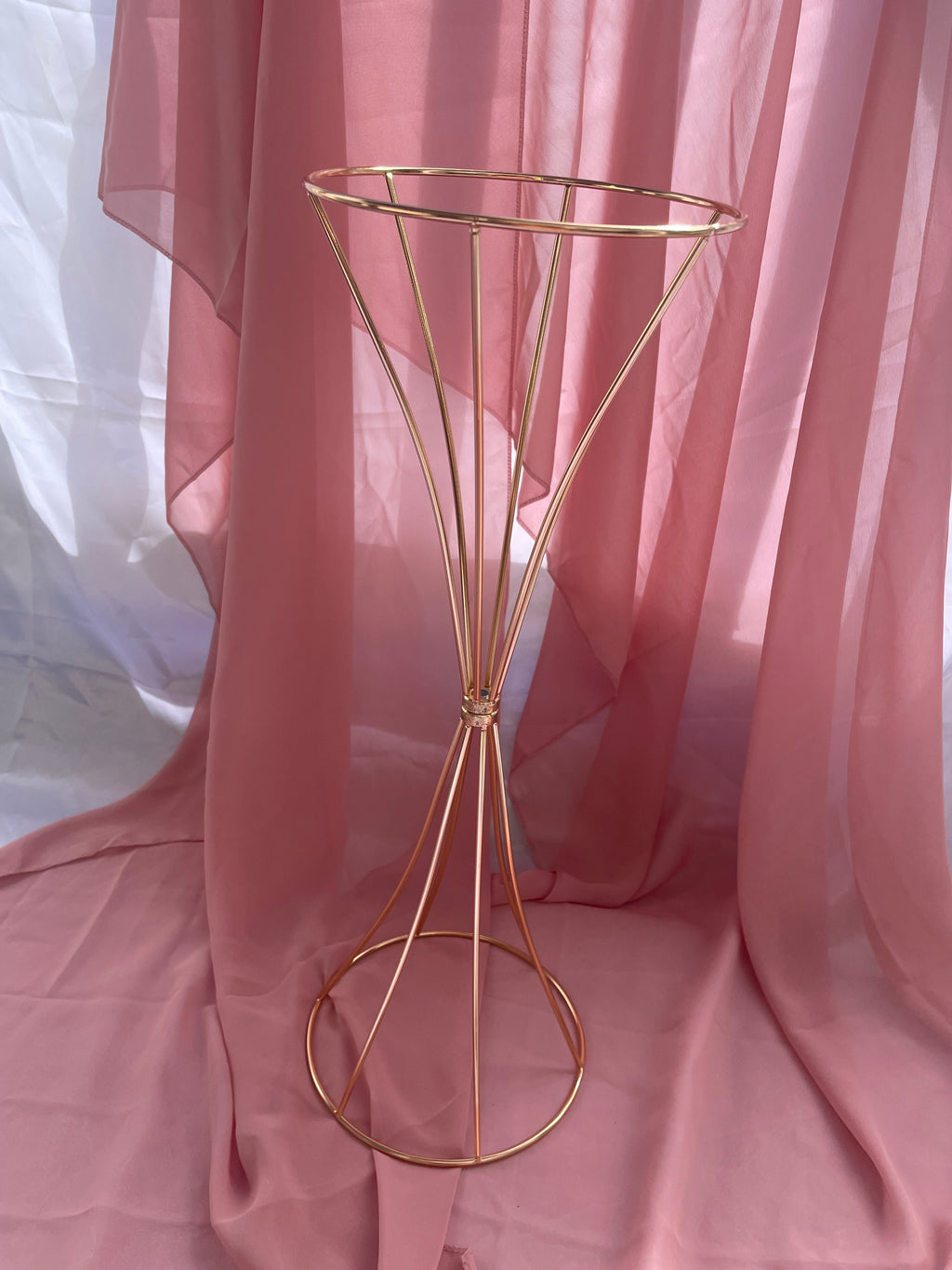 Gold Style Metal Flower Stand for Weddings / Ceremonies / Events 50cm