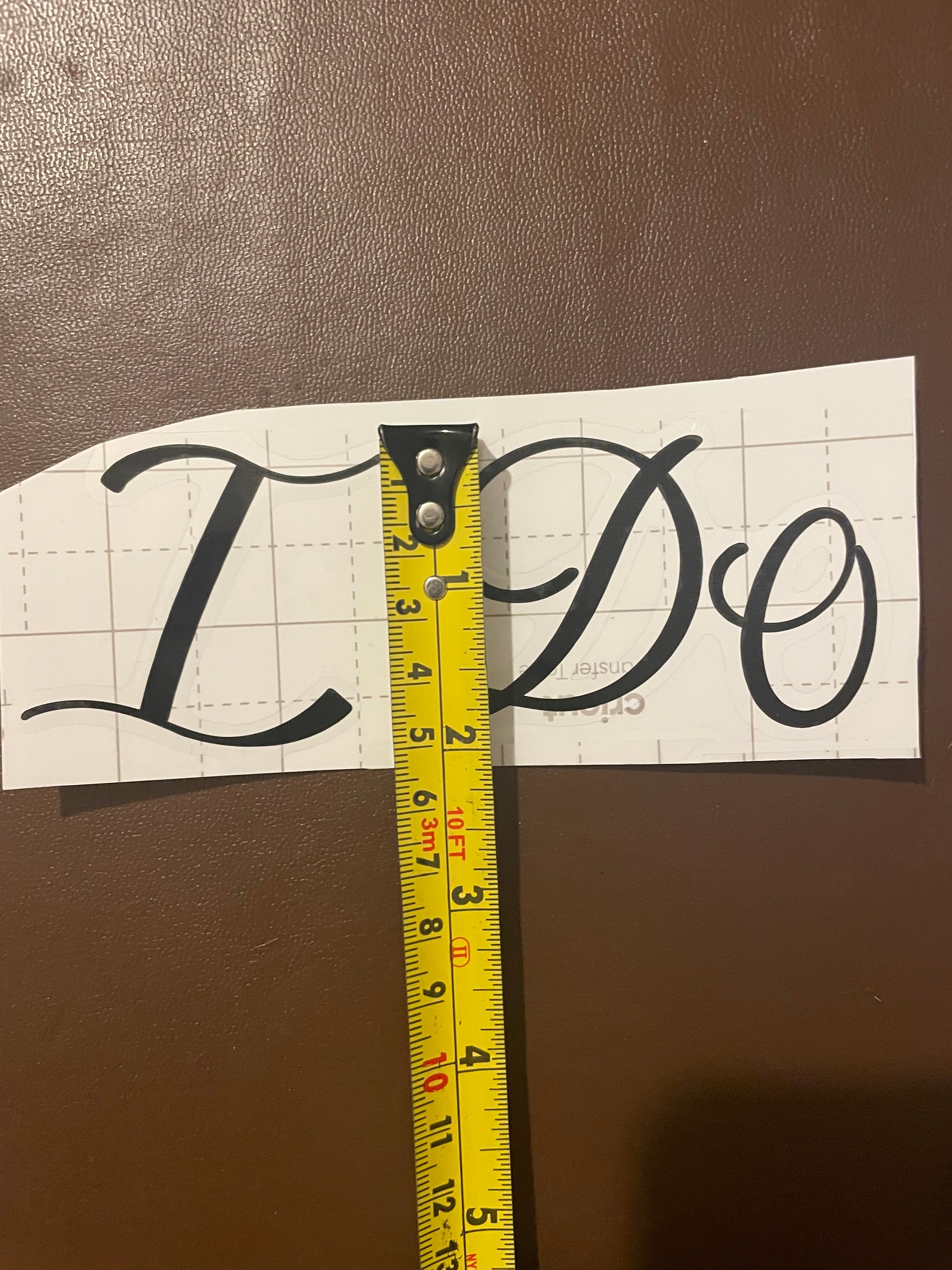 “I Do” Black Vinyl Wedding Decal