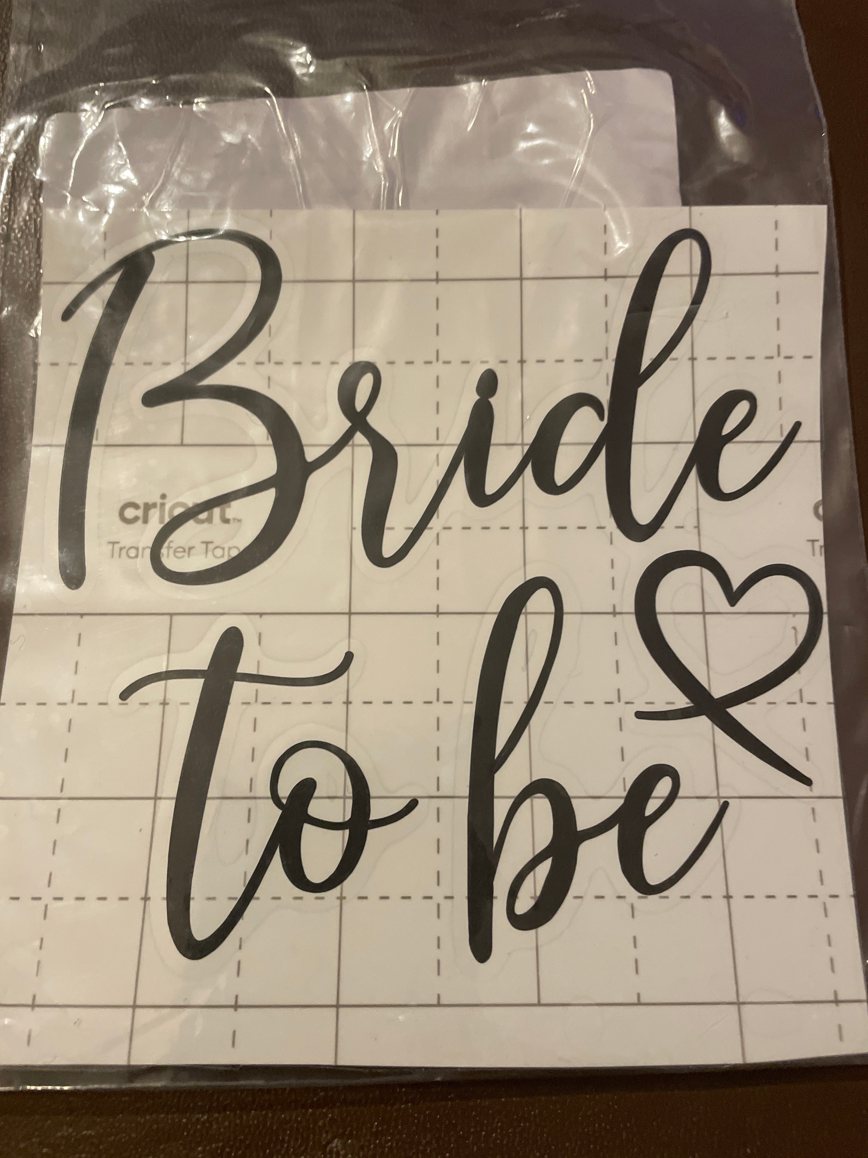 Black Bride To Be Decal