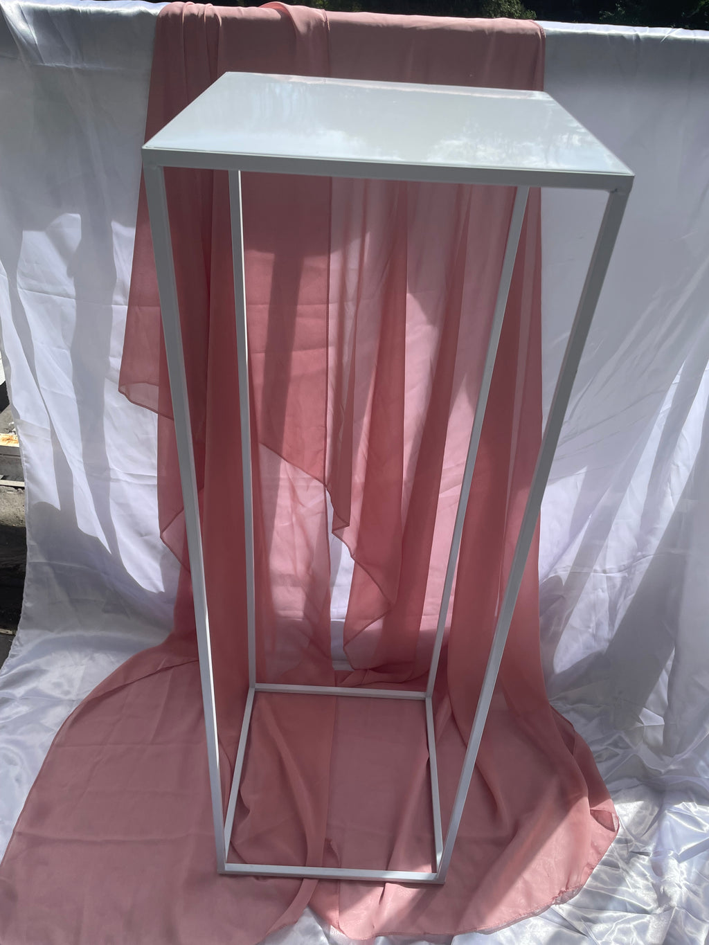 White Metal Wedding / Flower / Event Stand 90cm