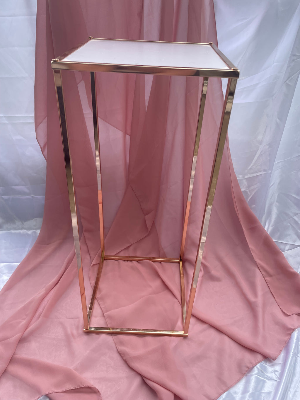 Gold / Bronze Square Wedding Stand 60cm height
