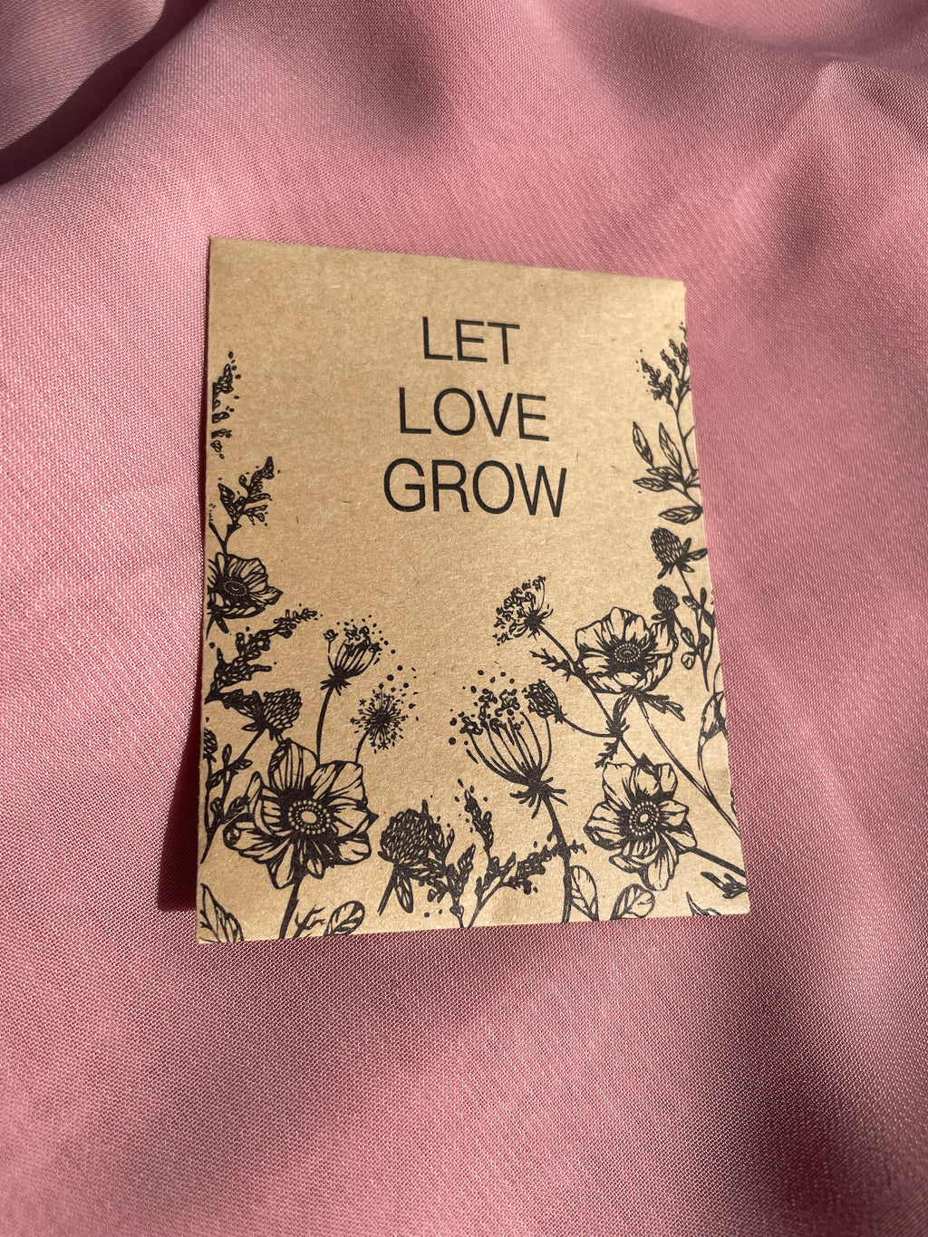 Let Love Grow Wedding Favour (including seeds) Sweet Pea
