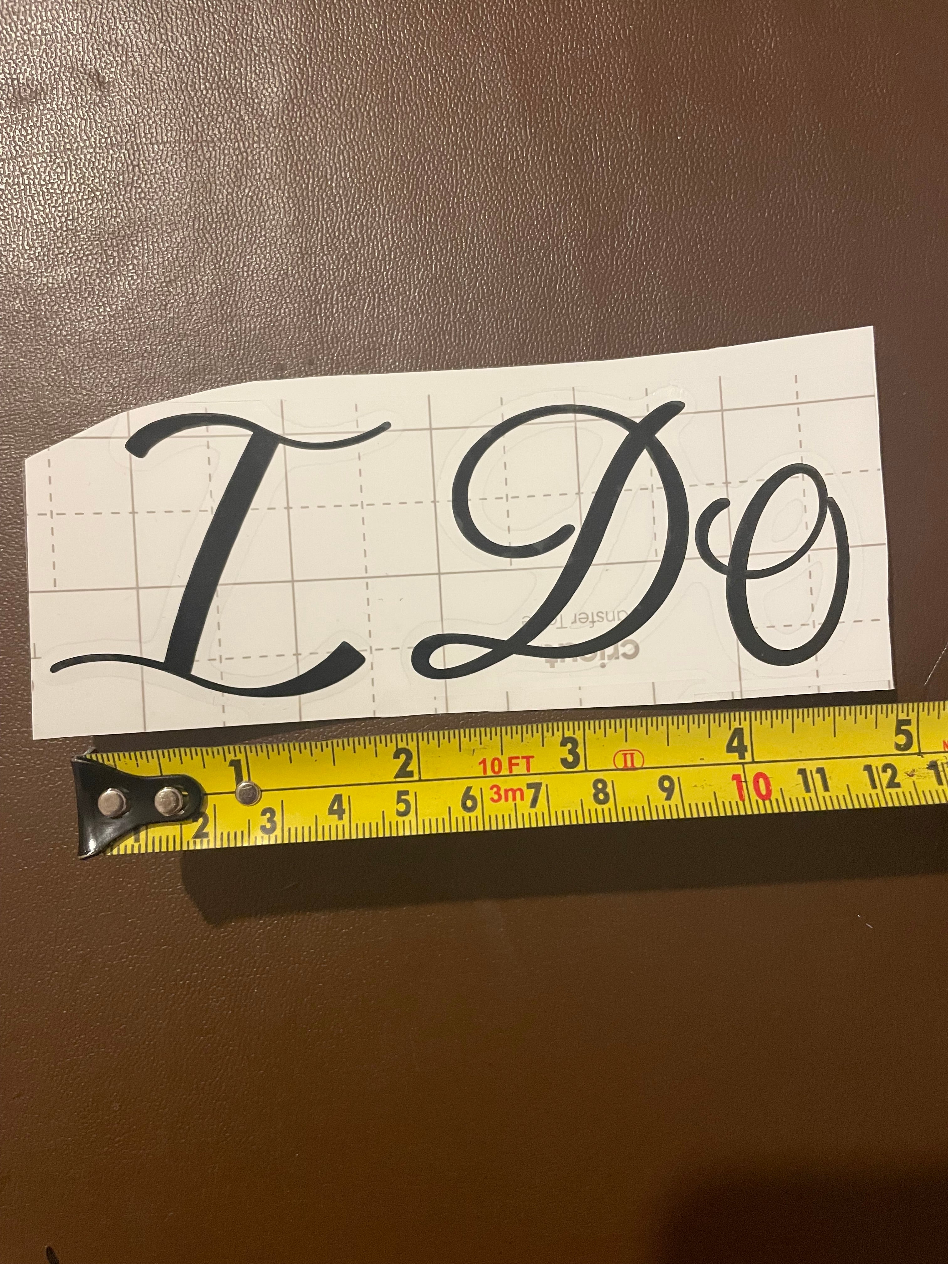 “I Do” Black Vinyl Wedding Decal