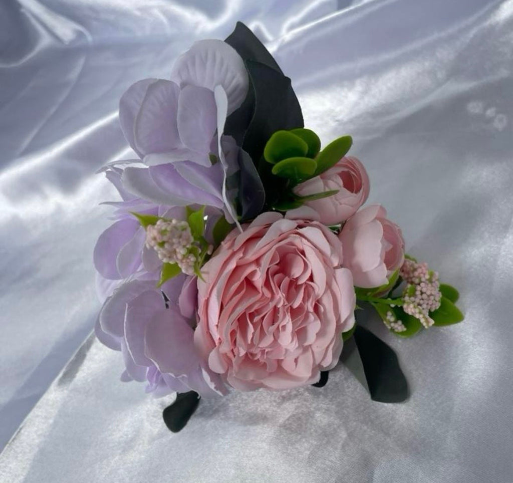 Pink and Lilac Artificial Wedding Pew End / Posey