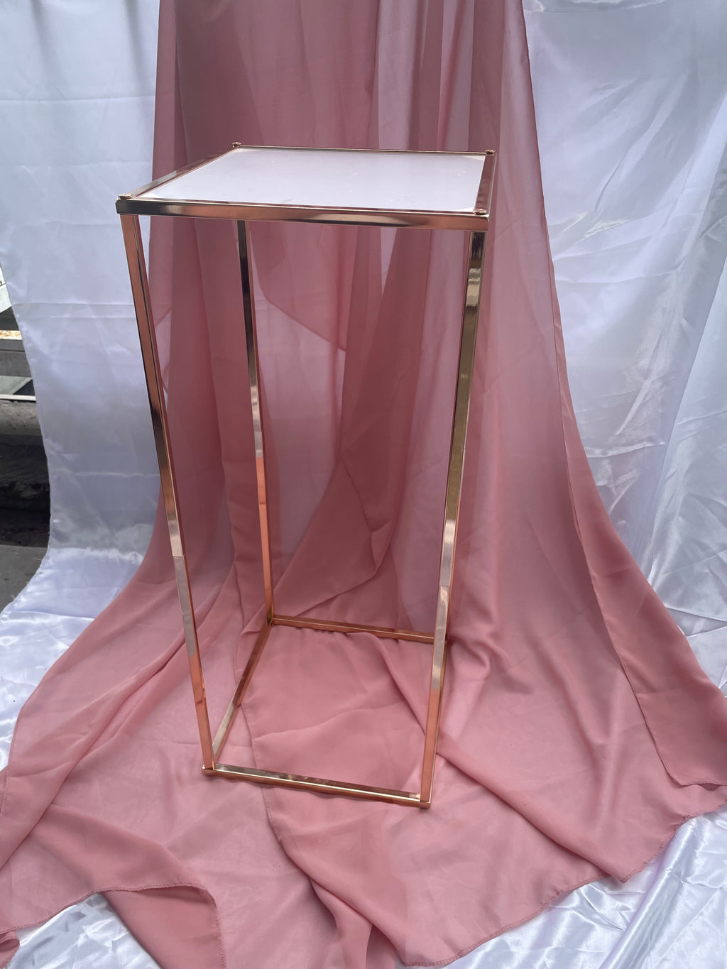 Gold / Bronze Square Wedding Stand 60cm height
