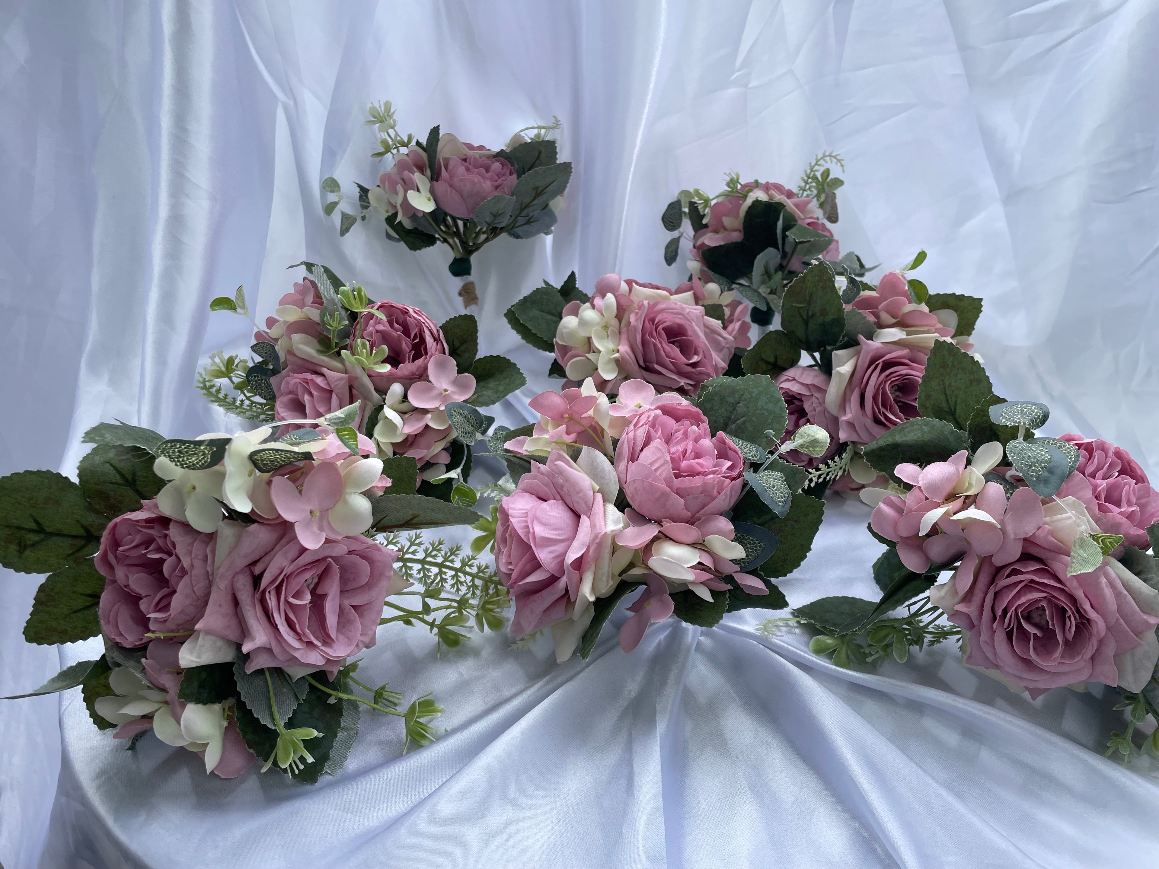 Pastel Pink Peony Pew End / Posey