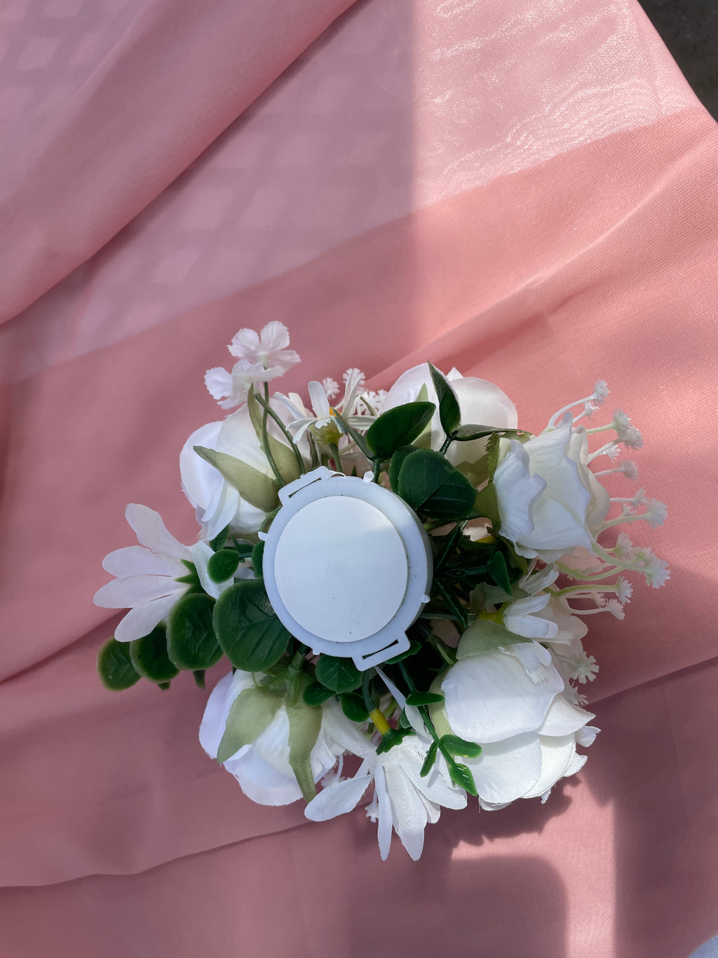 6 inch white wedding venue arrangements