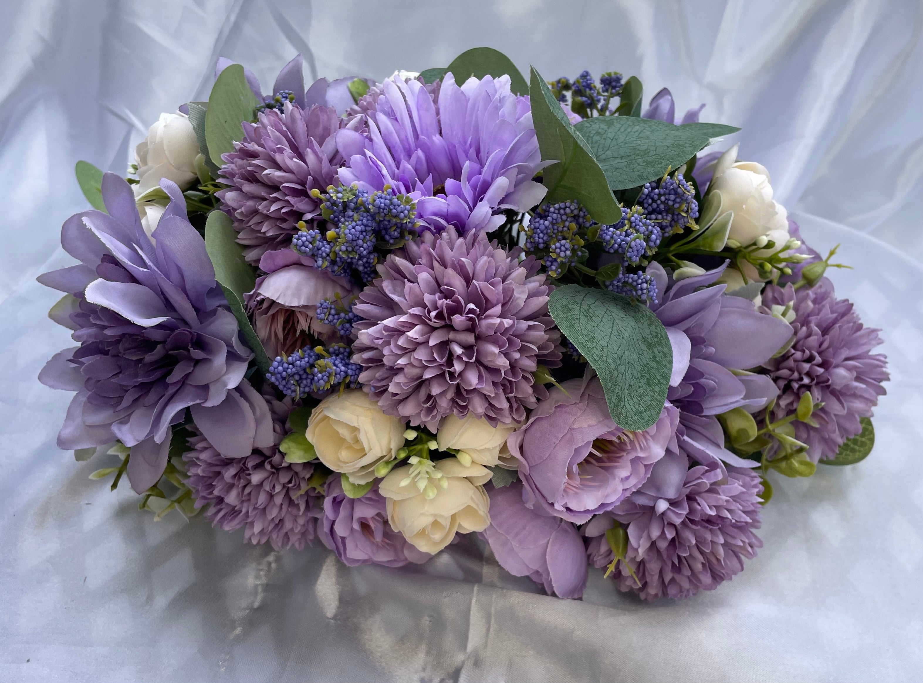 Purple / Lilac Flower Floor Aisle Arrangement