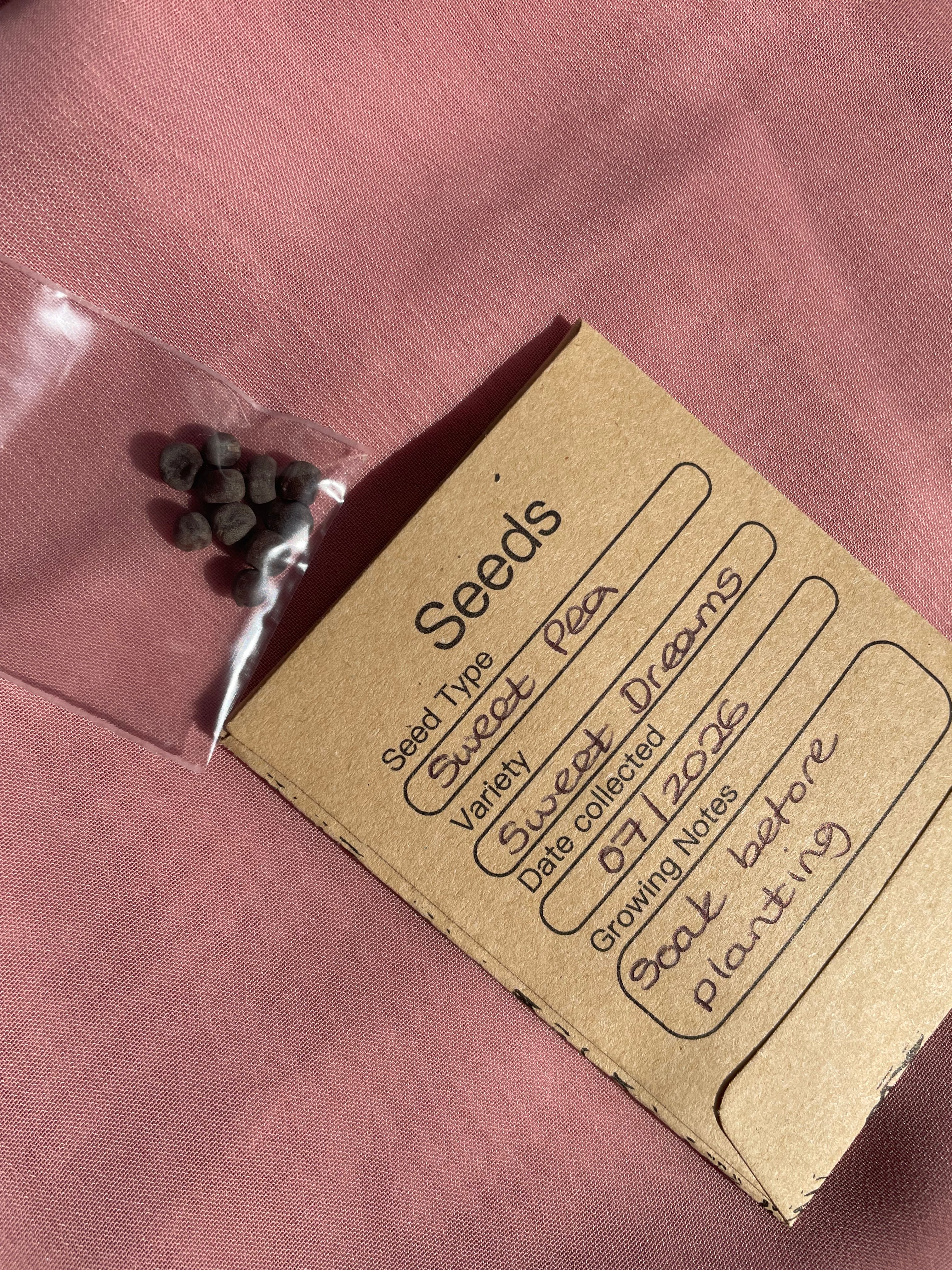 Let Love Grow Wedding Favour (including seeds) Sweet Pea