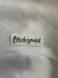 Bridesmaid Black Vinyl Wedding Decal