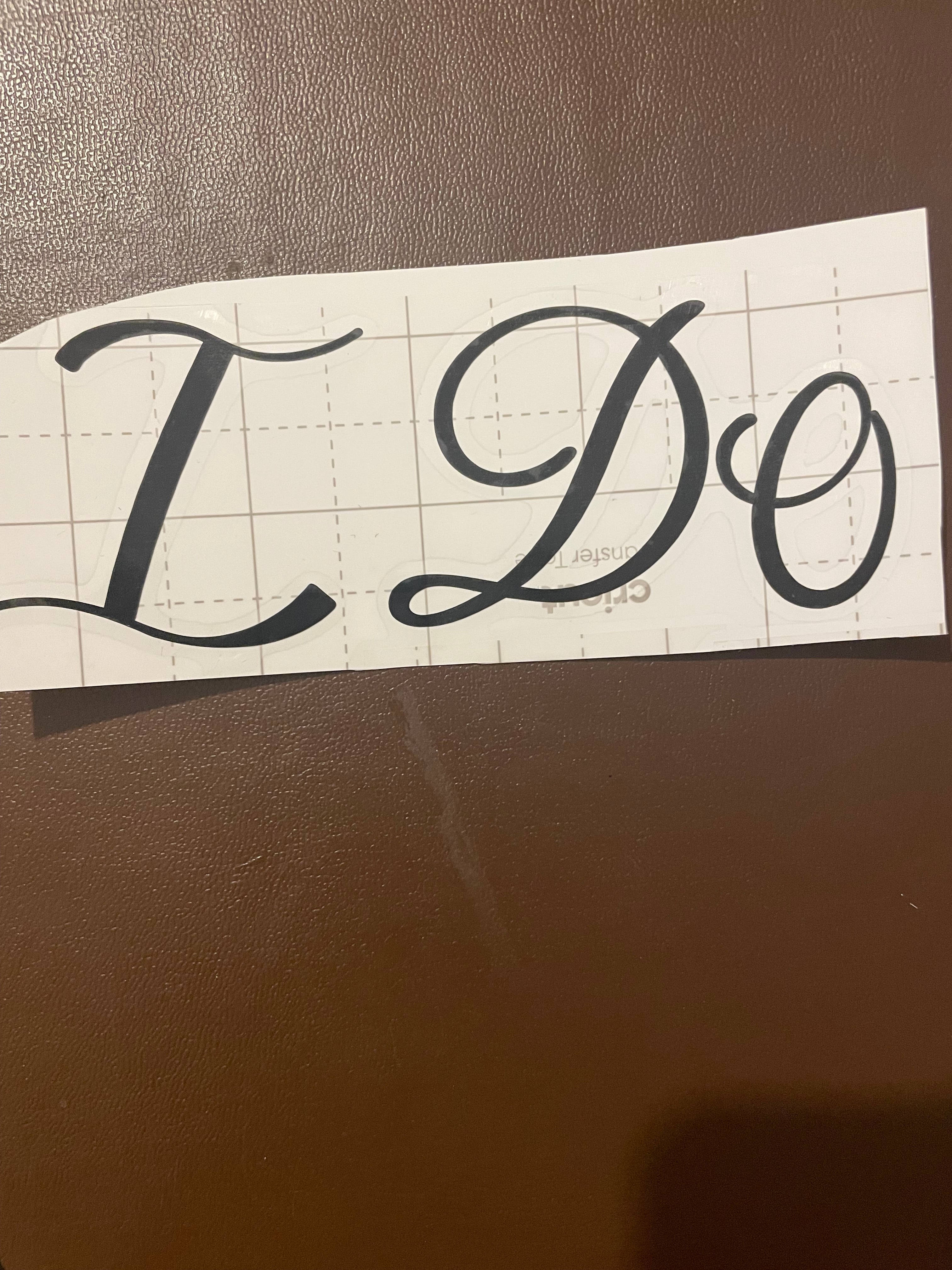 “I Do” Black Vinyl Wedding Decal