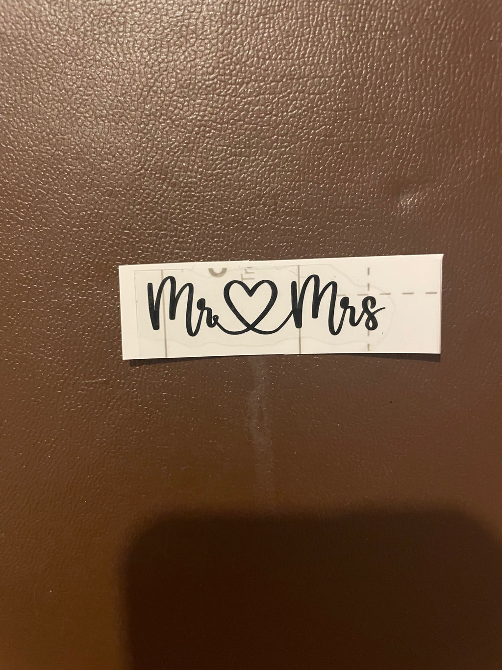 Mr & Mrs Black Vinyl Wedding Decal