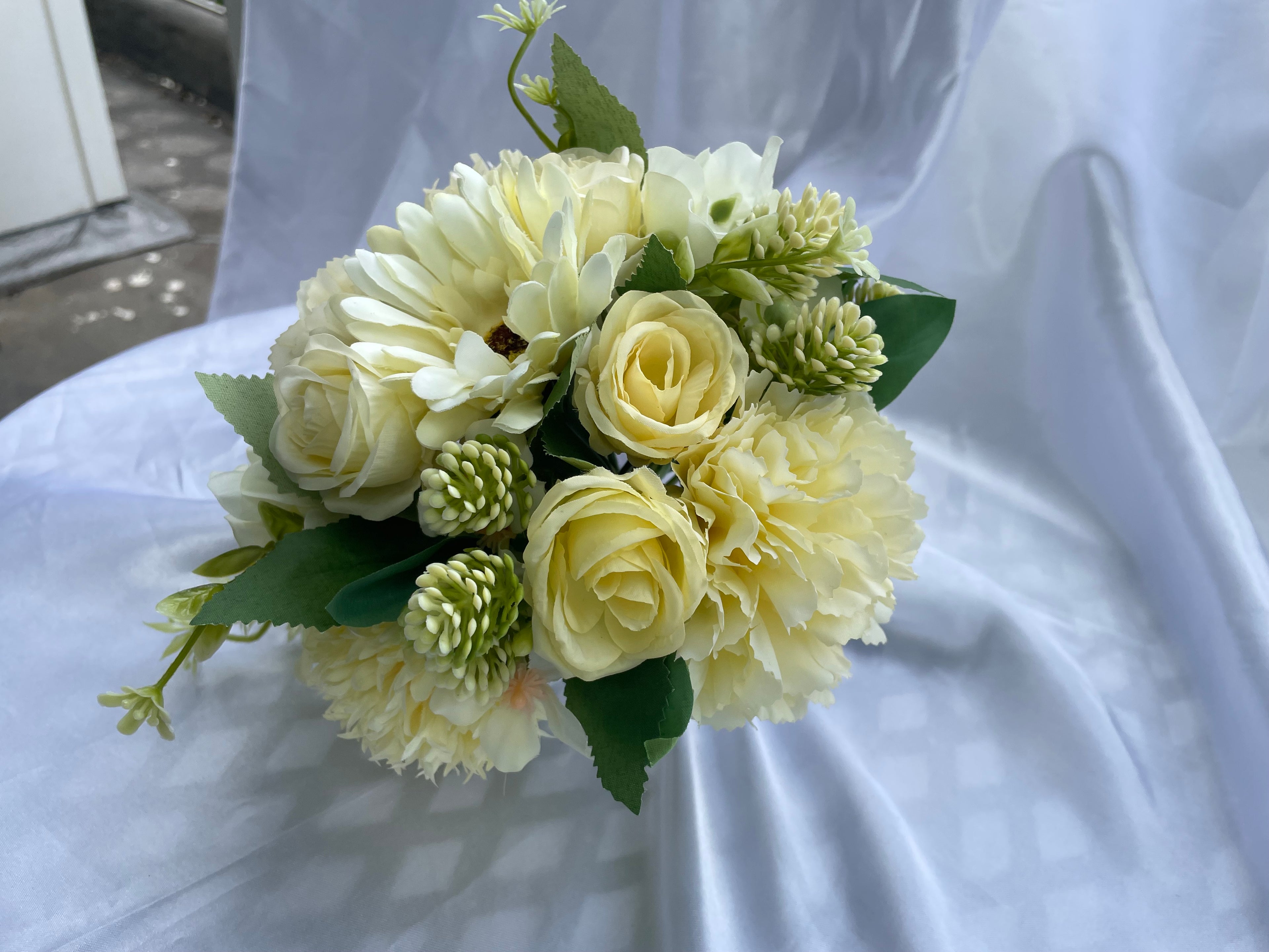 Lemon Artificial Flower Wedding Bouquet