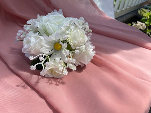 6 inch white wedding venue arrangements