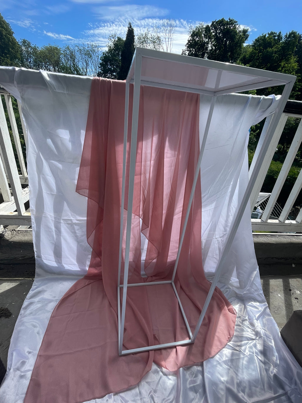 White Metal Wedding / Flower / Event Stand 90cm