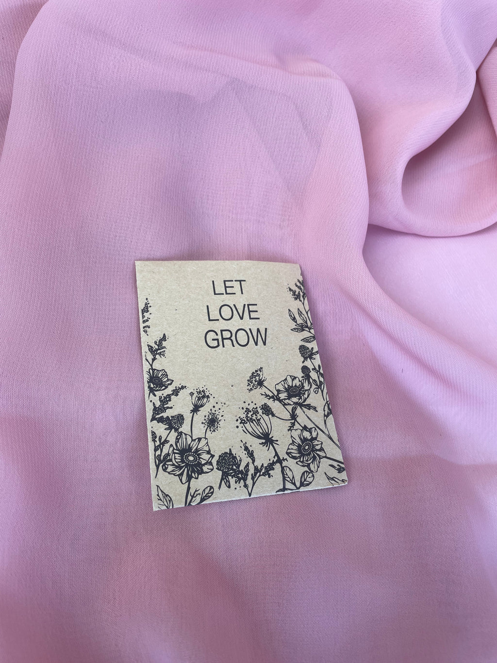 Let Love Grow Wedding Favour (with seeds)