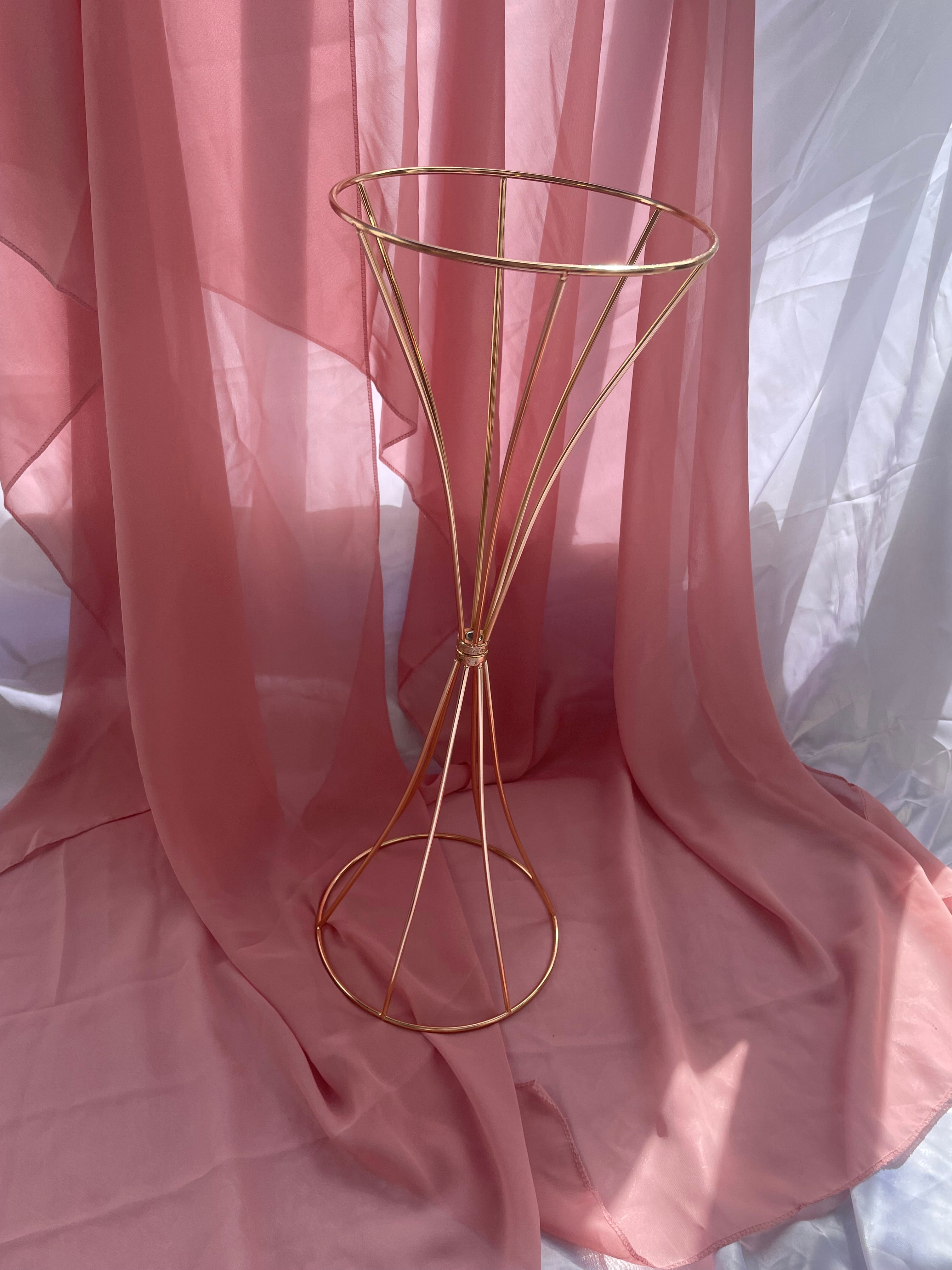 Gold Style Metal Flower Stand for Weddings / Ceremonies / Events 50cm
