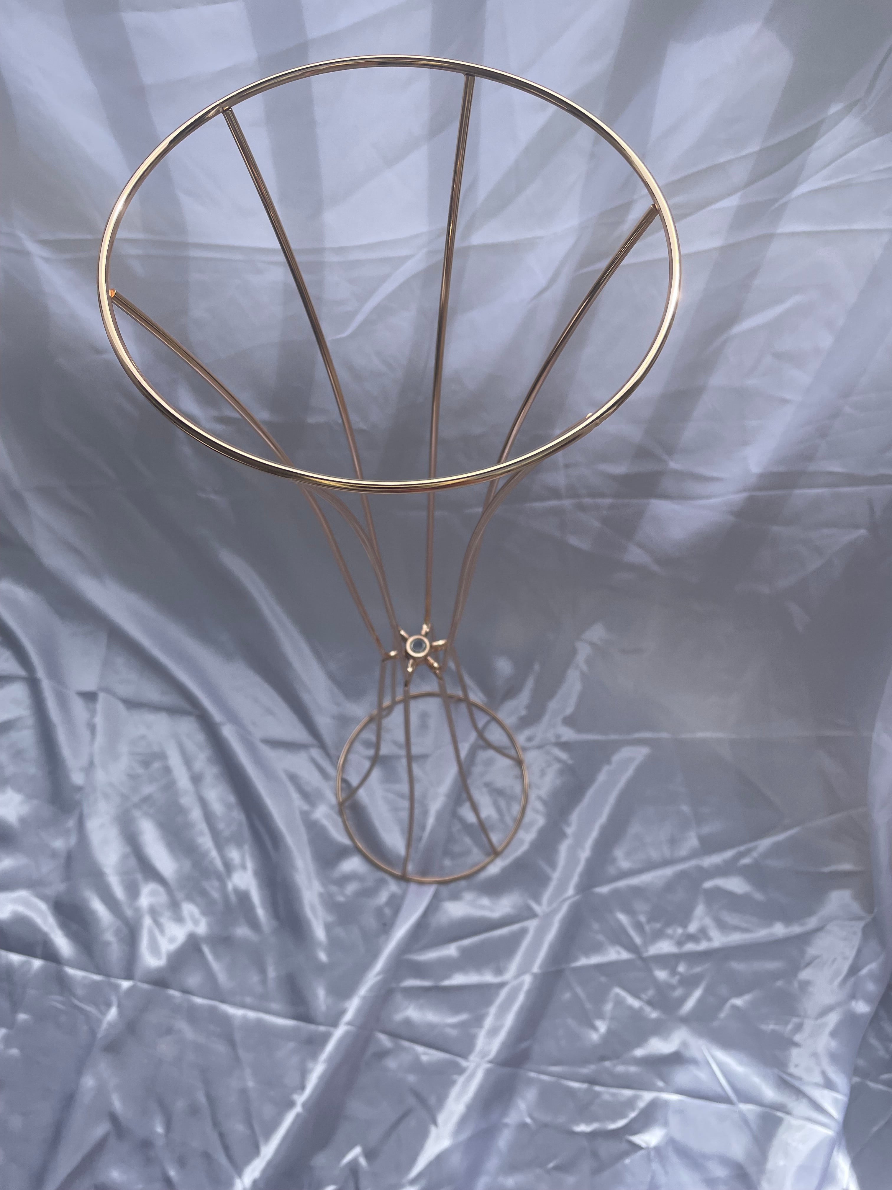 Gold Style Metal Flower Stand for Weddings / Ceremonies / Events 70cm