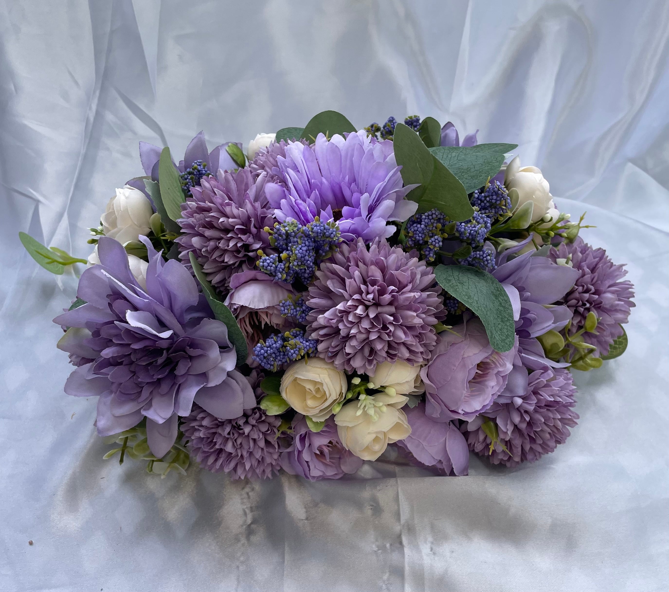 Purple / Lilac Flower Floor Aisle Arrangement