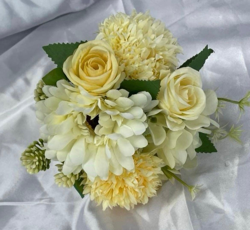 Lemon Artificial Flower Wedding Bouquet